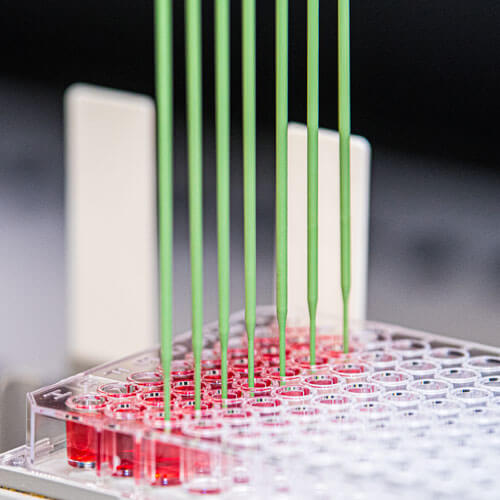 Pipetting multiple laboratory analyzes